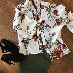 poppy flower kimono 🌸